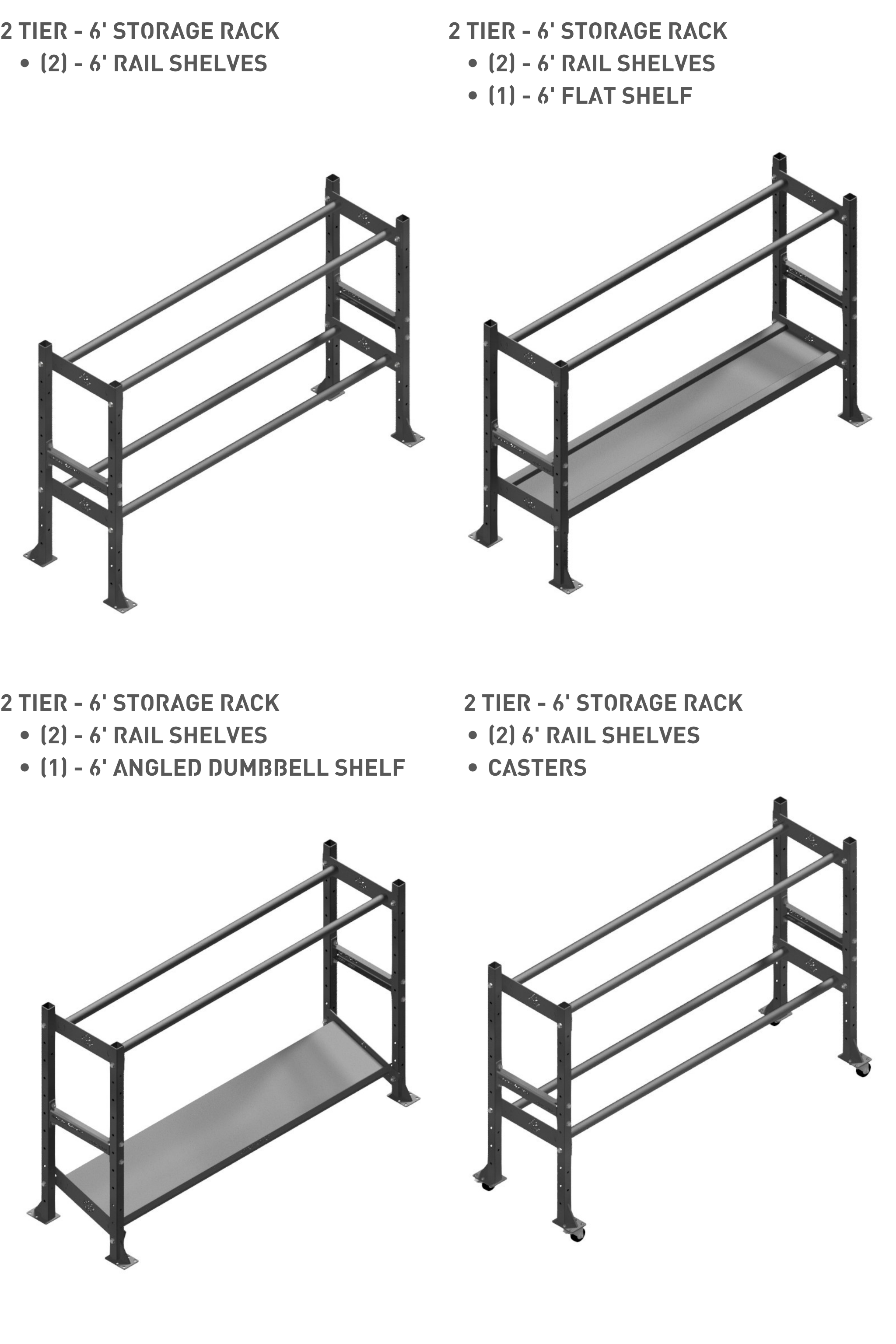 2-Tier Modular Storage Shelf